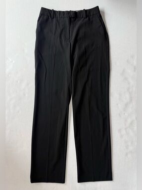 H&M Slim Fit Twill Dress Pants Black Trousers Suit Pants Size 6
